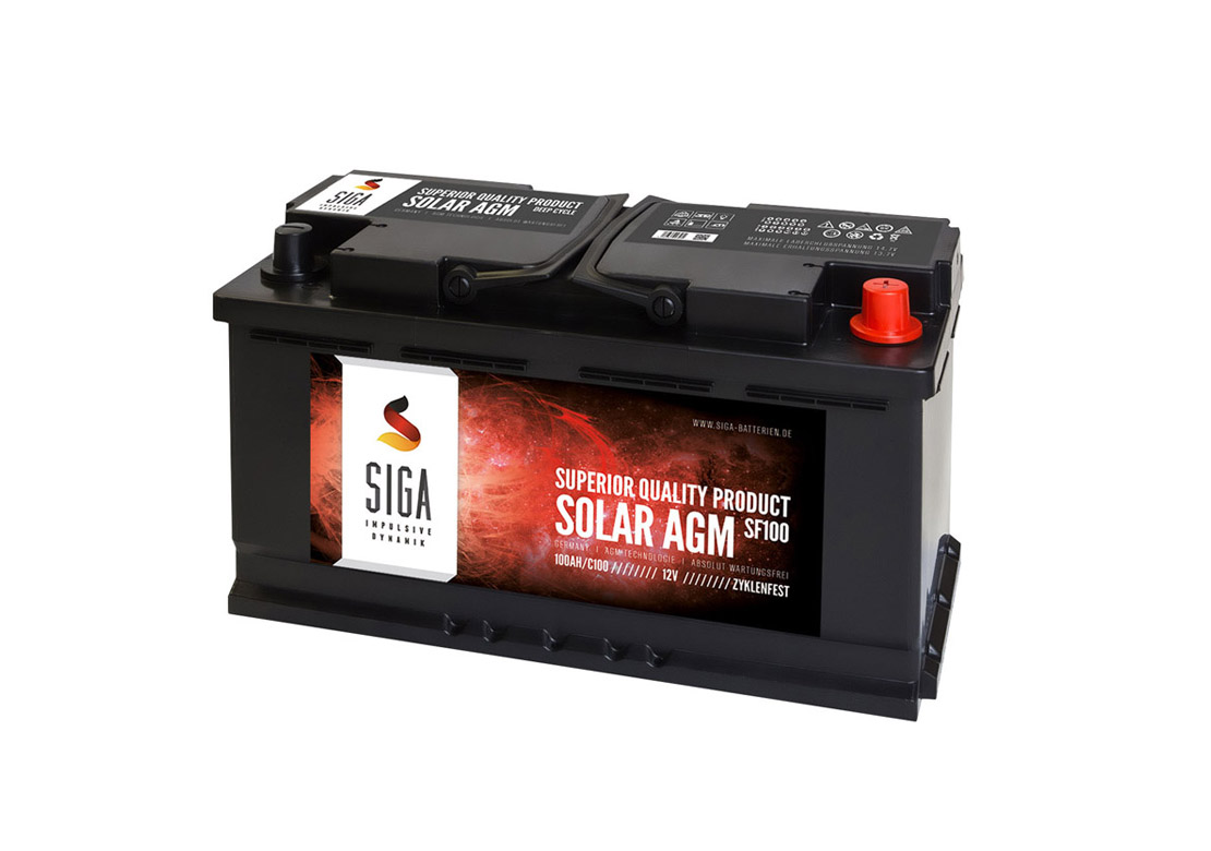 100Ah AGM Solarbatterie online kaufen ☀️