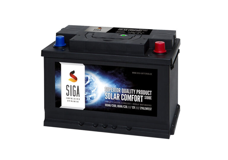 100Ah 12Volt Calcium Solar Batterie Akku Wohnmobil Boot Versorgungsbatterie