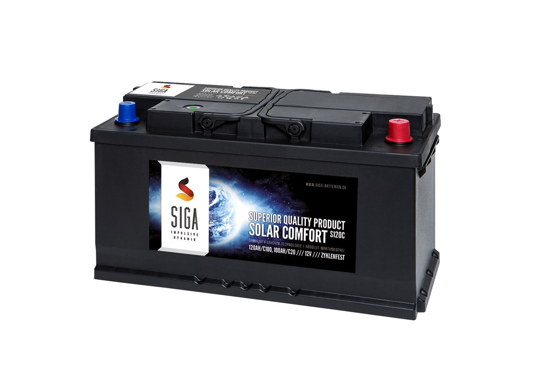 120Ah 12Volt Calcium Solar Batterie Akku Wohnmobil Boot Versorgungsbatterie  online bestellen ☀️