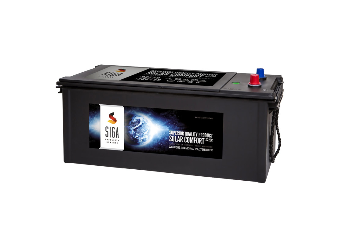 220Ah 12Volt Calcium Solar Batterie Akku Wohnmobil Boot