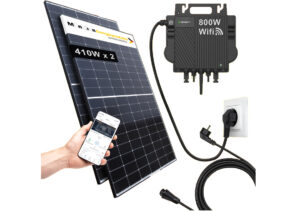 Balkonkraftwerk Gowatt NEO 820Watt Balkonkraftwerk mit WLAN, Mehrere Balkonkraftwerke als PV-Anlage anmelden