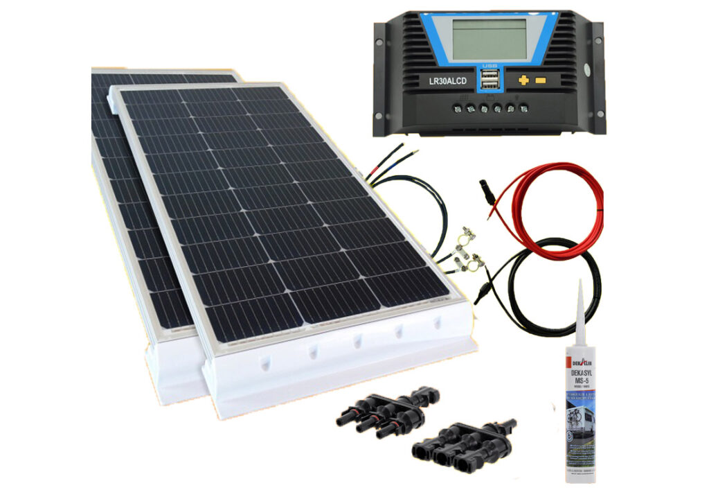 Wohnmobilanlage 200-260W weiß 12V Set