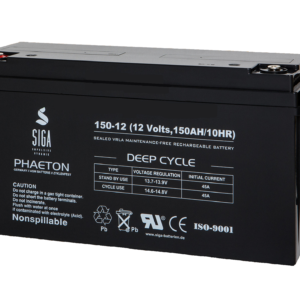150Ah 12V Phaeton AGM GEL -Deep Cycle- Akku Batterie für Solar Wohnmobil Boot