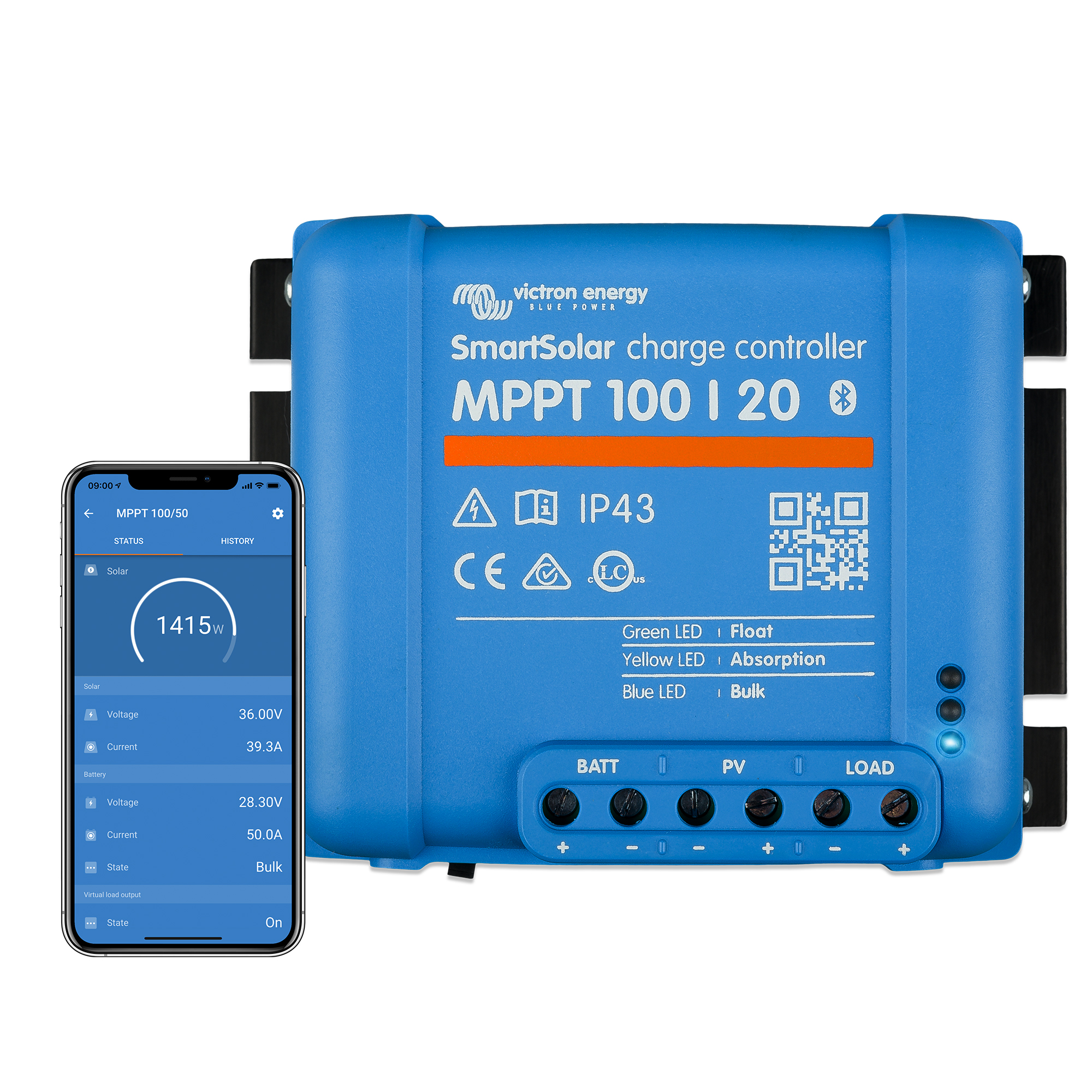 Victron SmartSolar MPPT 100/20 Laderegler 12V 24V 48V inkl. Bluetooth  online bestellen ☀️