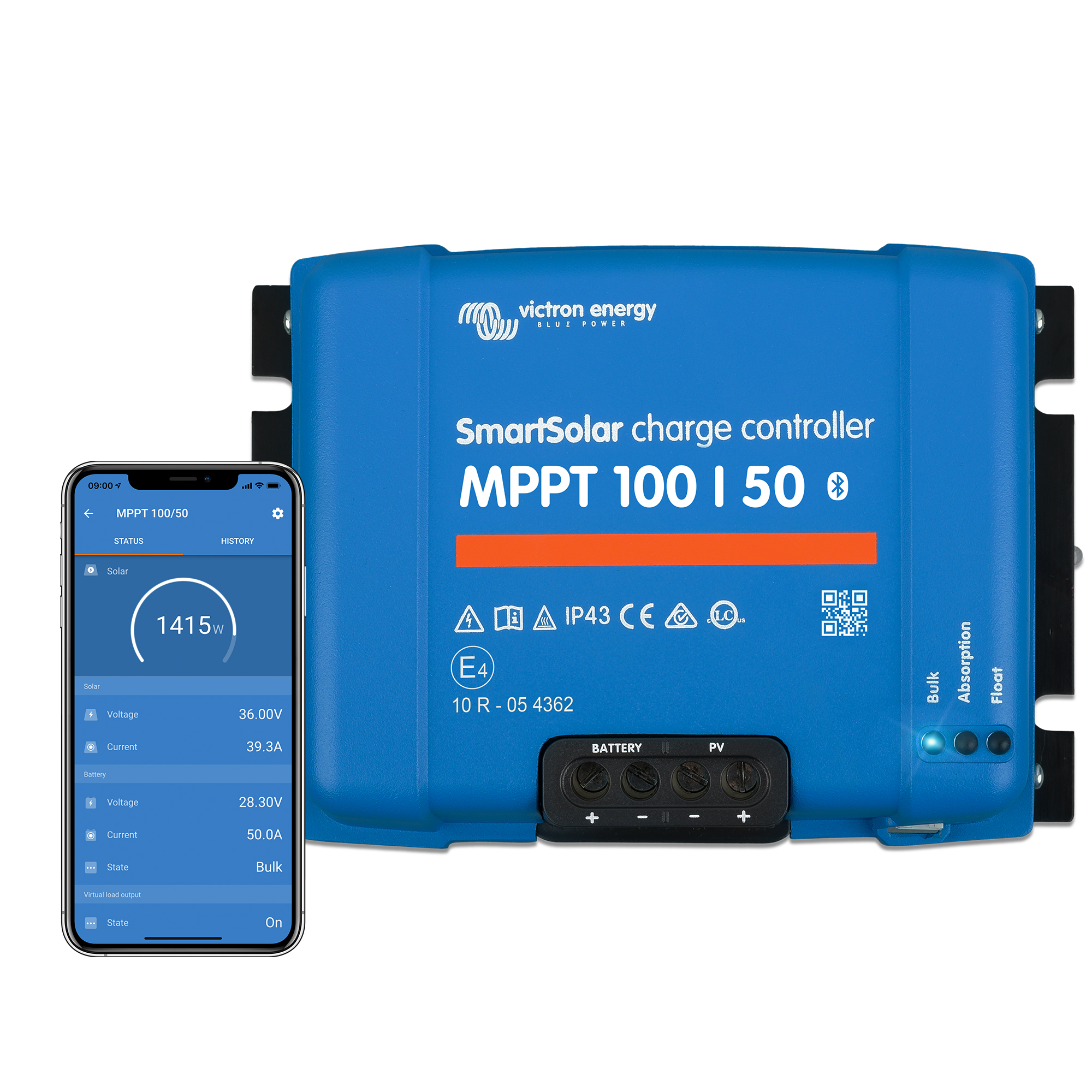 Victron Smartsolar MPPT Laderegler 100/50 50Amper 12 oder 24V inklusiv  Bluetooth online bestellen ☀️