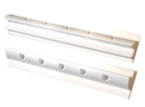 Solar Halterung 55cm Ultra Spoilerprofil für Wohnmobile in Weiss für 100Watt Module