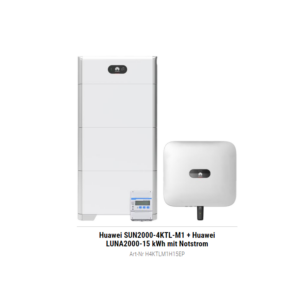 Huawei SUN2000-4KTL-M1 + Huawei LUNA2000-15 kWh mit Notstrom