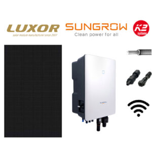 Komplettanlage Sungrow Wechselrichter Luxor Solarmodule K2 Montagematerial
