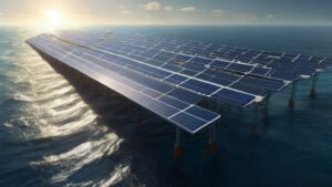 Schwimmende PV Anlage