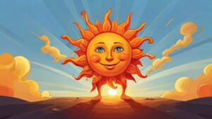 Floating PV Anlage, Sonne