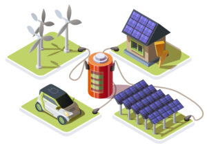 Energieversorgung autark, Batteriespeicher