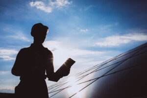 Photovoltaik Befestigung auf Bitumen Flachdach