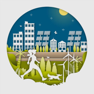 Solar auf Carport Dach, grüne Energie, Umwelt