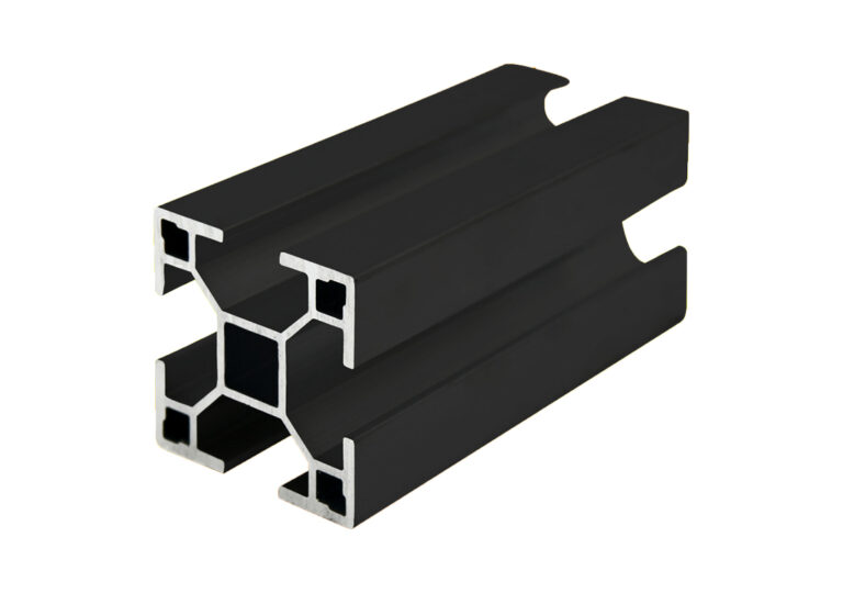 2,00m Standardprofil Aluminium 40x40mm schwarz