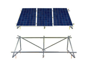 Aufständerung PV Module 35 Grad 3 Stück, PV Flachdach Aufständerung 30 Grad ohne bohren