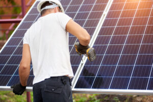 Photovoltaik Installation, Solaranlage für das Haus