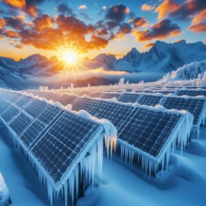 Wirkungsgrad bei Photovoltaik, Kälte, Frost
