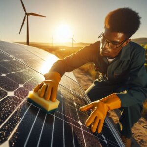 Bestes Balkonkraftwerk, PV-Modul reinigen