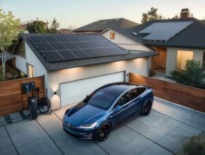 Solarzellen Garage