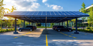 PV-Parkplatzüberdachung Titel, Photovoltaik Pflicht Verordnung Baden Württemberg