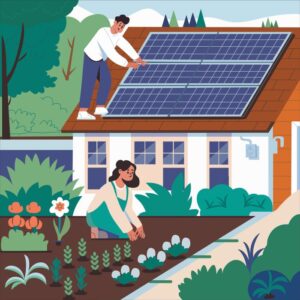 Photovoltaik-Verkabelung im Haus