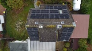 PV-Anlage, installiert von der AceFlex GmbH, Photovoltaik Westausrichtung Ertrag