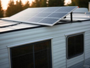 Wohnwagen Solar-Komplettanlage mit Batterie