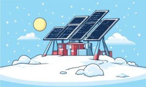 Schnee, Nulleinspeisung Wechselrichter Titel, PV Modul Dachmontage