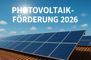 Wird Photovoltaik 2026 gefördert Titel, Solar Energie Dach