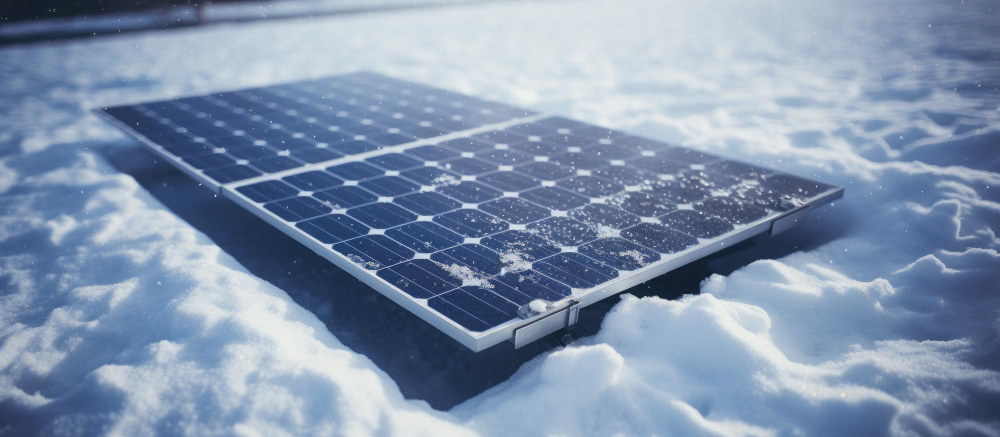Solar Panel mit Wechselrichter Titel