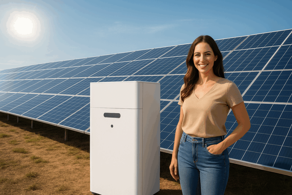 Solarstrom Batterien Titel