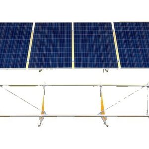 Montagesysteem voor 5 PV-modules – Onderconstructie – Montage