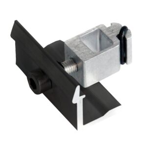 Endklemme universal Klick-System schwarz eloxiert