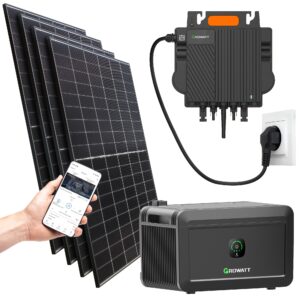 1800Watt Balkonkraftwerk mit 2 kWh Speicher Plug and Play