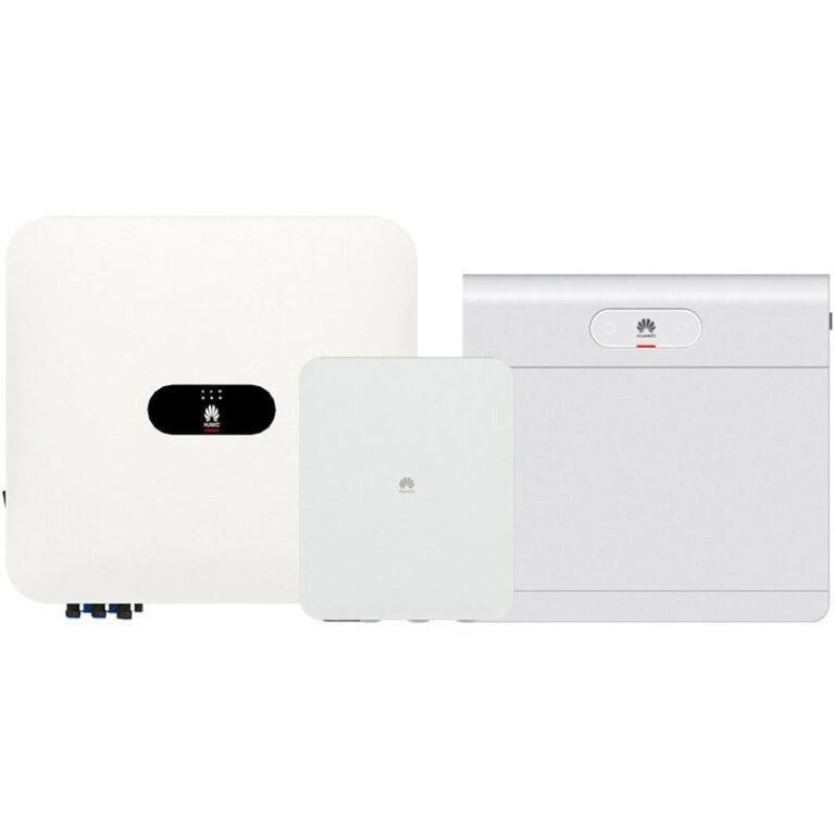 Huawei SUN2000-12K-MAP0 + LUNA2000-7kWh-S1 (6,9 kWh) mit Ersatzstrom + SA4H-A02 – Speicherpaket (Wechselrichter + Batteriespeicher)