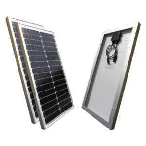 2 Stück Solarmodule 50Watt 12V Monokristallin Solarpanel