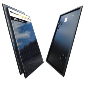 2 Stück 300Watt Solarmodule Monokristallin in schwarz
